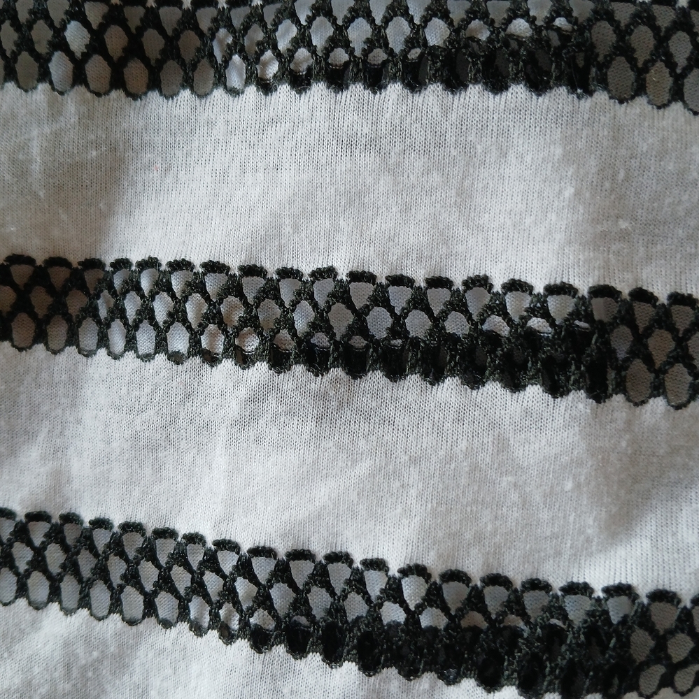 Cover Me Black and White Striped Dress Swim Cover Up Size S/P - Picture 5 of 5